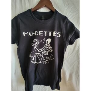 modettes band t shirt Ladies Small Black